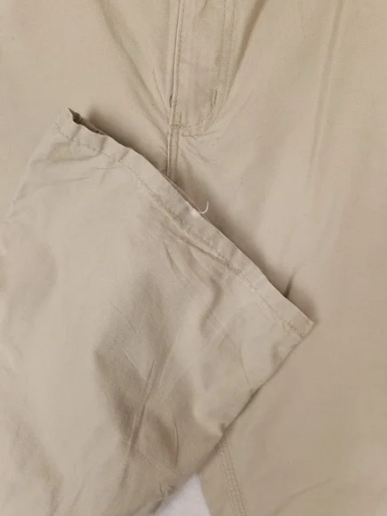 Men's Carhartt Loose Original Fit Carpenter Trousers In Beige Size W44  L30 - Picture 5 of 7